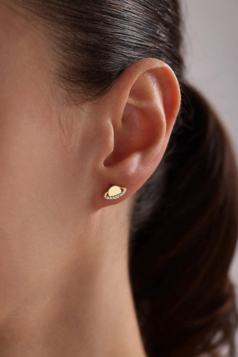 Heliophilia Silver Pendientes de Plata de Ley 925 con Baño de Oro y Circón Heliophilia Silver Pendientes de Plata de Ley 925 con Baño de Oro y Circón